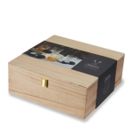 Комплект за уиски в дървена кутия - 8 части, VISKI Америка