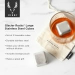 Стоманени охладители големи - 2 броя Glacier Rocks XL Cube, VISKI Америка