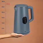 Електрическа кана 1.5 литра, 1800 W Santos - тъмносива, KELA Германия