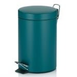 Кош за отпадъци с педал 3 литра Monaco, петролено син цвят, KELA Германия