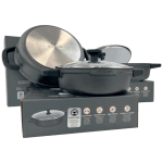 Индукционна плитка тенджера със стъклен капак Ø 28 см, Nerthus Испания