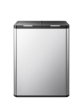 Кош за разделно събиране 2 x 30 л ESSENTIAL TOUCH - хром мат, EKO EUROPE Холандия