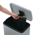 Кош за отпадъци с педал 50 л MADISON - сив/мат, EKO EUROPE Холандия