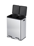 Кош за разделно събиране 2 x 30 л ESSENTIAL  - хром мат, EKO EUROPE Холандия