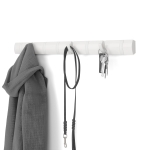 Бяла закачалка за стена с 8 броя закачалки UMBRA