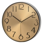 Часовник за стена Ø 30 см - цвят злато, 4LIVING 