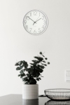 Часовник за стена Hour - цвят бял - Ø 25 см, 4LIVING 