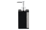 Диспенсър за течен сапун 400 мл Glo - черен, 4LIVING 