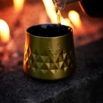 Термочаша 237 мл (без капак) с вакуумна изолация и керамично покритие PARAGON - цвят злато, VISKI Америка