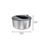 Стоманена центрофуга за салата Ø 23 см - сива, ZYLISS Швейцария