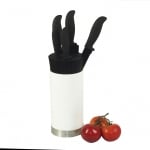 Комплект от 5 броя кухненски ножове с бял блок за съхранение ACIDA, KELA Германия