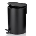 Кош за отпадъци с педал 3 литра Mats, черен цвят, KELA Германия