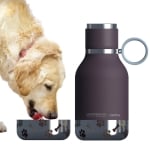 Термобутилка с купичка за куче DOG BOWL, 1000 мл, цвят бургунди, ASOBU Канада