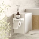 Стойка за стена за тоалетна хартия и аксесоари 2 in 1 FLEX ADHESIVE, бял цвят, UMBRA Канада