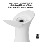 Сензорен диспенсър за сапун с отделение за гъба / тел OTTO 250 мл, цвят бял/сив, UMBRA Канада