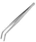 Готварска пинсета със закривен връх 25 см - ГЛАНЦ