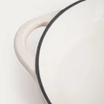 Плитка чугунена емайлирана тенджера с капак 2.5 литра ANDREAS - крем, HOMLA Полша