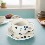 Керамична чаша за чай 540 мл - боровинки