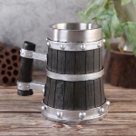 Стоманена чаша Бъчва 560 мл, 14.5 x 9.5 x 9.5 см, модел 3