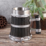 Стоманена чаша Бъчва 560 мл, 14.5 x 9.5 x 9.5 см, модел 3
