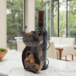 метална стойка за вино котка