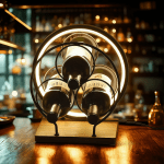 стойка за бутилки с LED светлина