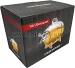 Стъклено буренце за напитки с дървена стойка, 1 литър, Vin Bouquet Испания