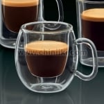 Двустенни чаши за кафе 75 мл BRASILE, 2 броя, LUIGI BORMIOLI Италия