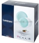 Diwali  White & Turquoise сервиз за хранене 18 елемента, Luminarc Франция