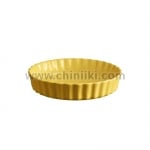 Керамична кръгла форма за тарт 24 см, DEEP FLAN DISH, жълт цвят, EMILE HENRY Франция