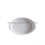 Керамична овална форма за печене 27.5 x 17.5 см, SMALL OVAL OVEN DISH, бял цвят, EMILE HENRY Франция