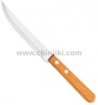 Dynamic нож за стек с гладко острие, дървена дръжка, 12 броя, Tramontina Бразилия