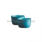 Керамични купички / рамекин за десерт 10 см, 2 броя, син цвят, EMILE HENRY Франция