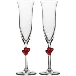 Сватбени чаши Червени сърца, Stölzle Oberglas Германия