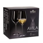 AVILA чаши за бяло вино 430 мл, 6 броя, Bohemia Royal Crystal