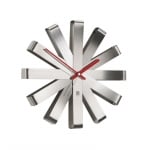 Стенен часовник RIBBON, цвят инокс, UMBRA Канада