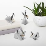 UMBRA Поставка за пръстени “ORIGAMI ELEPHANT“ - слон - цвят хром