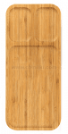 Бамбукова дъска за сервиране с 3 отделения 25.5 x 10 x 1.9 см