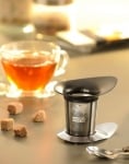 Стоманен филтър за чай с подложка ARMONIA, GEFU Германия
