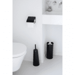 Комплект от 3 броя аксесоари за тоалетна ReNew Matt Black, Brabantia Холандия