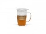 Стъклена чаша за чай с филтър и капак 530 мл, VENETO, BREDEMEIJER Нидерландия