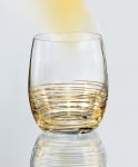 Чаши за уиски 350 мл VIOLA SPIRAL GOLD, 6 броя, Bohemia Crystalex