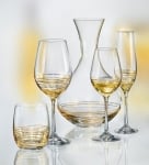 Чаши за ракия 60 мл VIOLA SPIRAL GOLD, Bohemia Crystalex