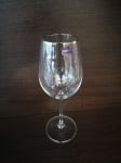 Чаши за вино 350 мл VIOLA SILVER, платинен кант, Bohemia Crystalex