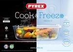 Правоъгълна кутия за съхранение с капак 22 x 17 см, COOK & FREEZE, PYREX Франция