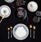 Порцеланов сервиз за хранене 24 елемента, Black Lilium