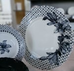 Порцеланов сервиз за хранене 24 елемента, Black Lilium