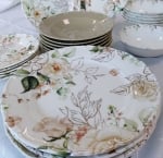 Порцеланов сервиз за хранене 24 елемента, White Freesia