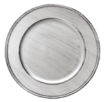 Подложна чиния 33 см VINTAGE, цвят сребърен, полипропилен