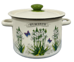 Руска емайлирана тенджера с капак 4.5 литра Hyacinth